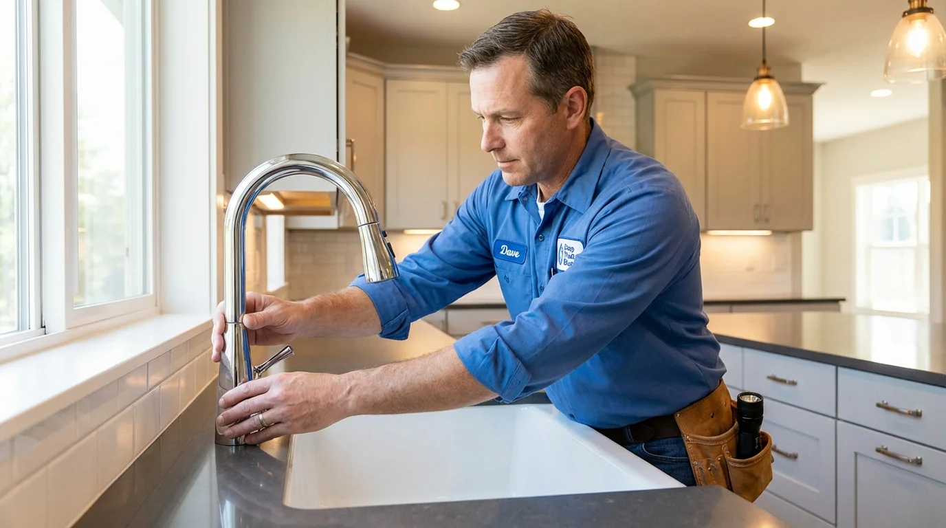 Kitchen faucet installation by Johns Plumbing LLC in Apache Junction